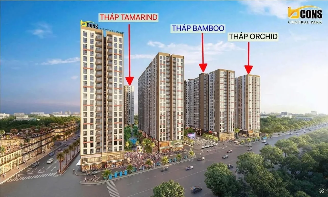 Toàn cảnh dự án — vị trí ba tháp Tamarind, Bamboo và Orchid mở bán giai đoạn 1